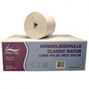 Hndklderulle u/hylse 1-lag. 300m.