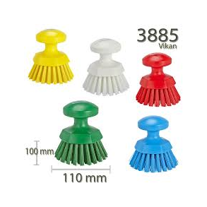 Rund Skurebrste Stiv.