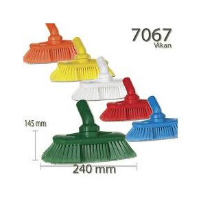 Vikan Vaskebrste m/vandgennemlb. Justerbar, 240mm. Bld