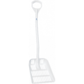 Vikan Ergo. Skovl m/drnhuller. 1145mm. Hvid