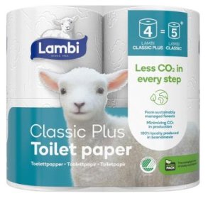 Lambi Toiletpapir 3-lags.