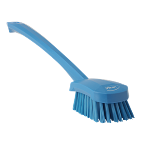 Vaskebrste m/lang skaft. Bld.