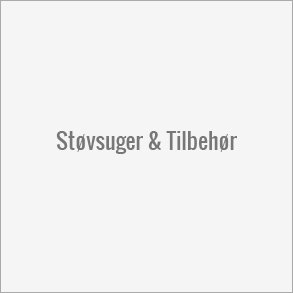 Stvsuger og tilbehr